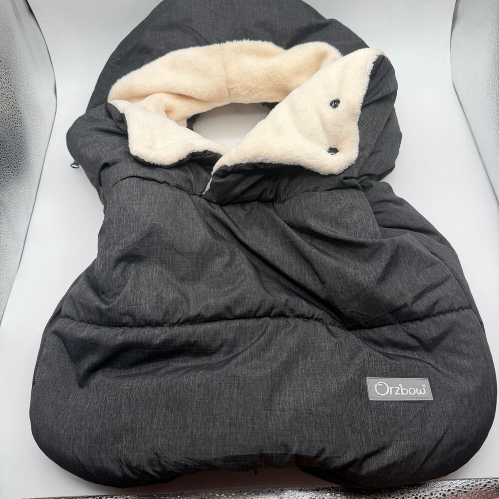 Orzbow winter baby car seat cover dark grey